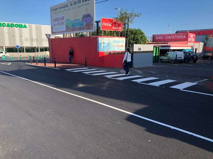 Obras de mejora acometida en la zona (Foto TA)
